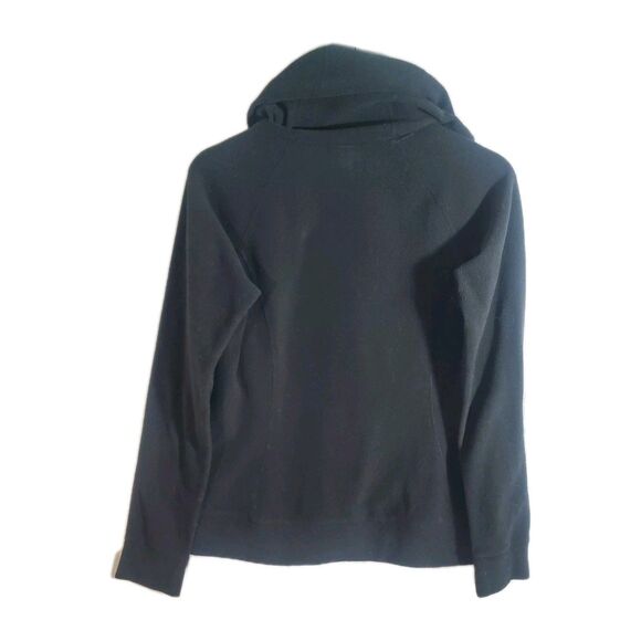 North Face Women's Fleece Hoodie S Black Pullover - Picture 6 of 7